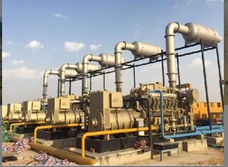 Inde Groupes électrogènes au gaz naturel 5 × 1000 kW et 4 ensembles de compresseurs entraînés par Gas Eng